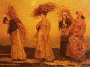 Valentine Cameron Prinsep Prints Home from Gleaning Sweden oil painting artist